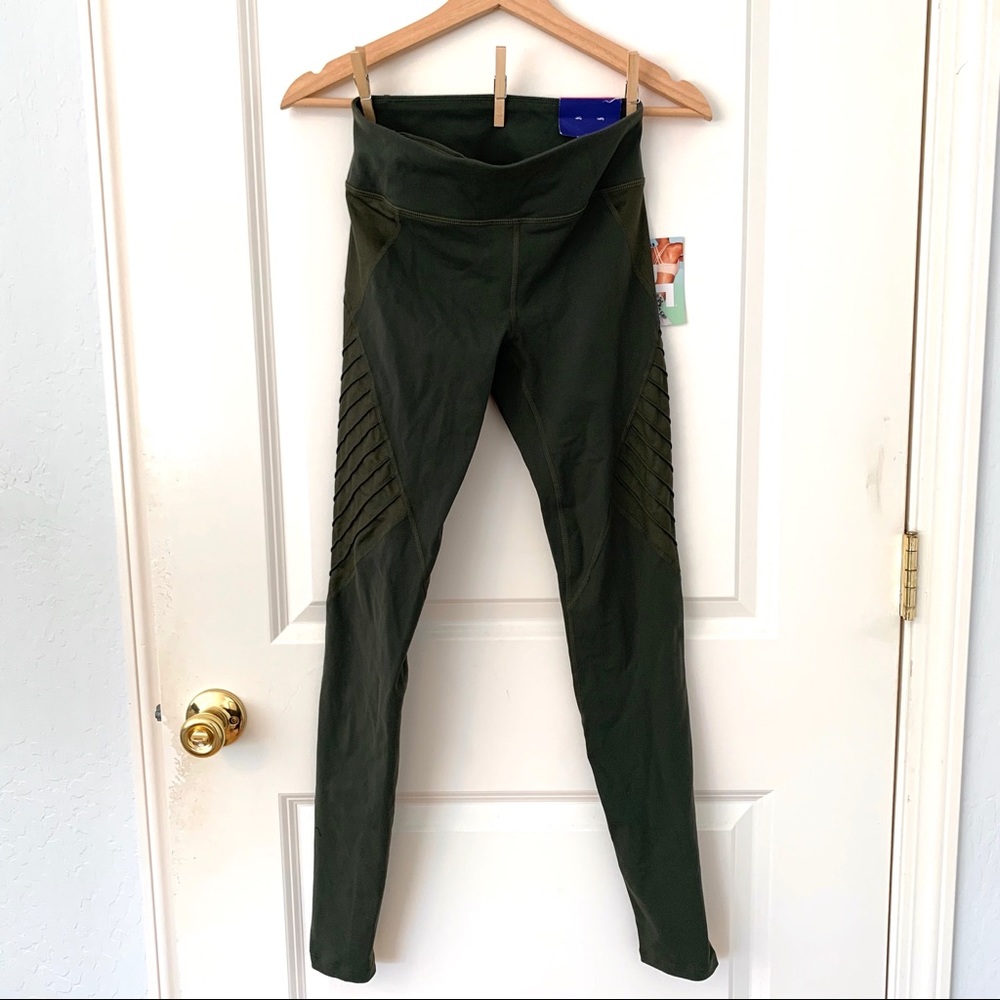 Joy Lab Olive Green Premium Moto Leggings